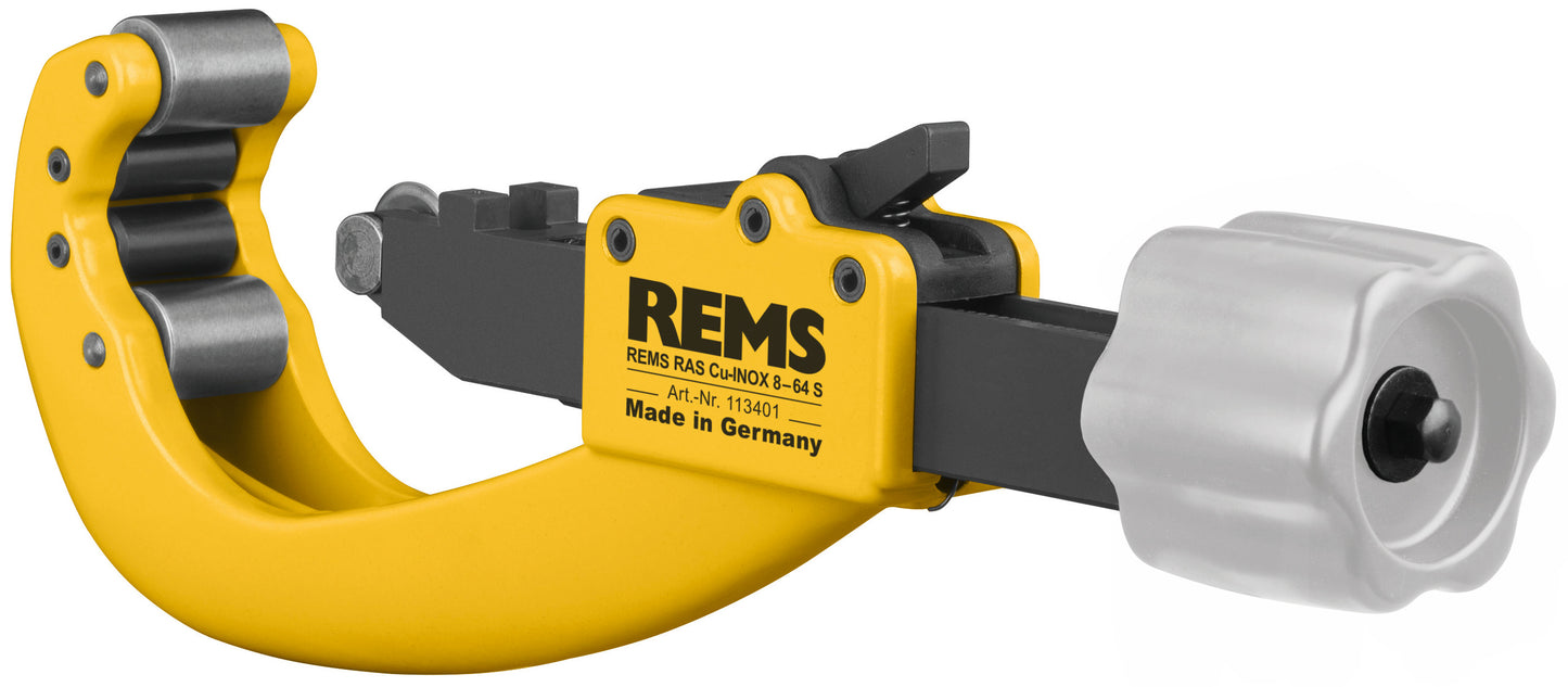 113401 Rohrabschneider REMS RAS Cu-INOX 8-64 S, Ø 8-64 mm, Kupfer-, Stahl-, Messing- und Alurohre