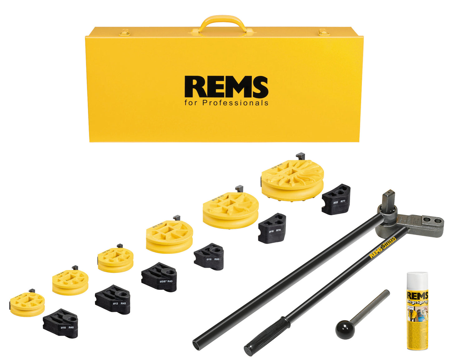 154003 Hand Rohrbieger REMS SINUS SET 10+12+14+16+18+22 Biegegerät Koffer