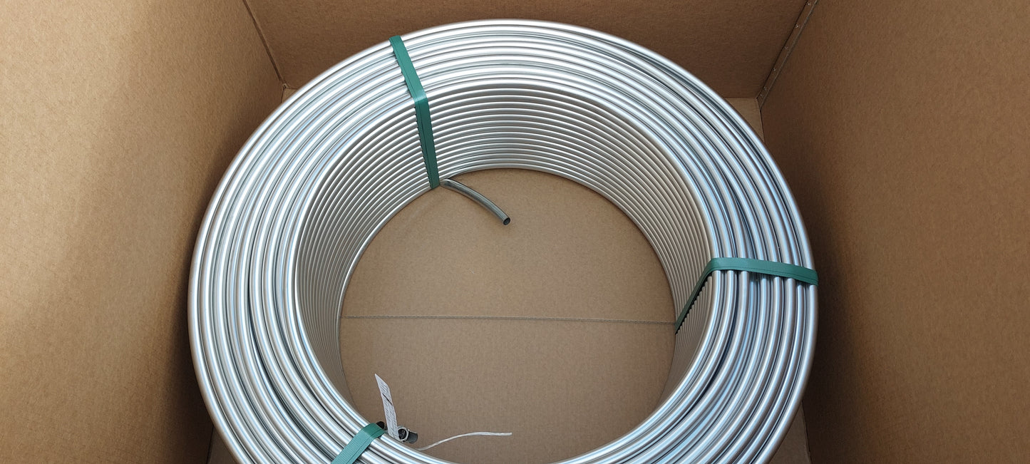 8x1mm Edelstahlrohr im Ring AISI 316L EN 1.4404 als 5m, 10m, 15m, 20m, 25m, 50m Ring