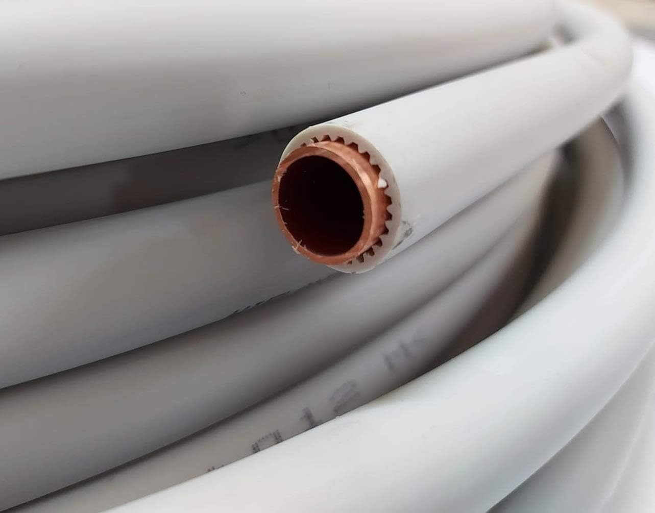 18x1mm WICU (R) Wieland Kupferrohr WEICH Ring 18x1mm UMMANTELT als 5m 10m 15m 20m 25m DIN EN13349