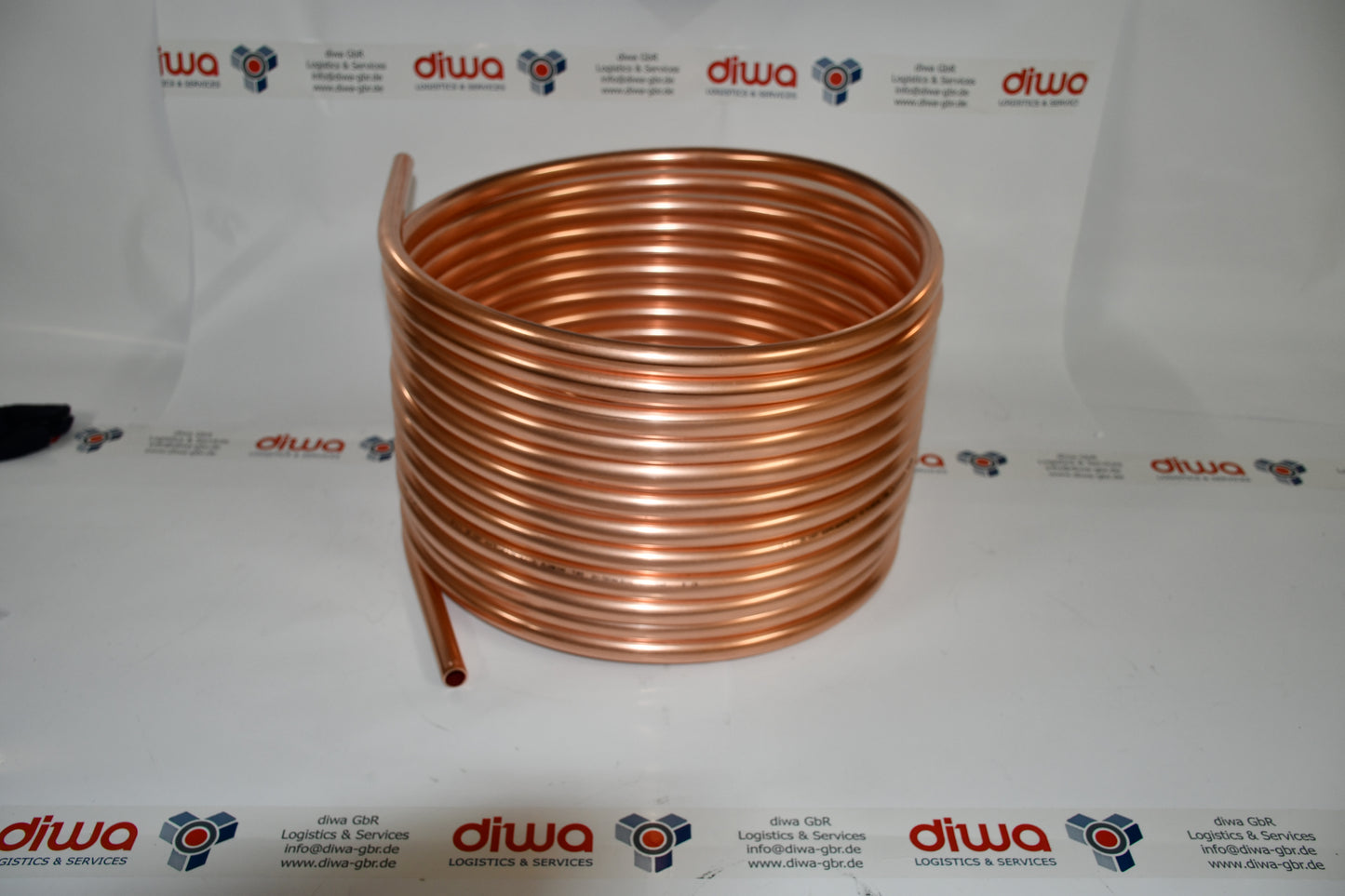 Spirale aus Kupferrohr 22x1mm aus 15m mit Außen-Ø ca. 45cm Wärmetauscher für Poolheizung