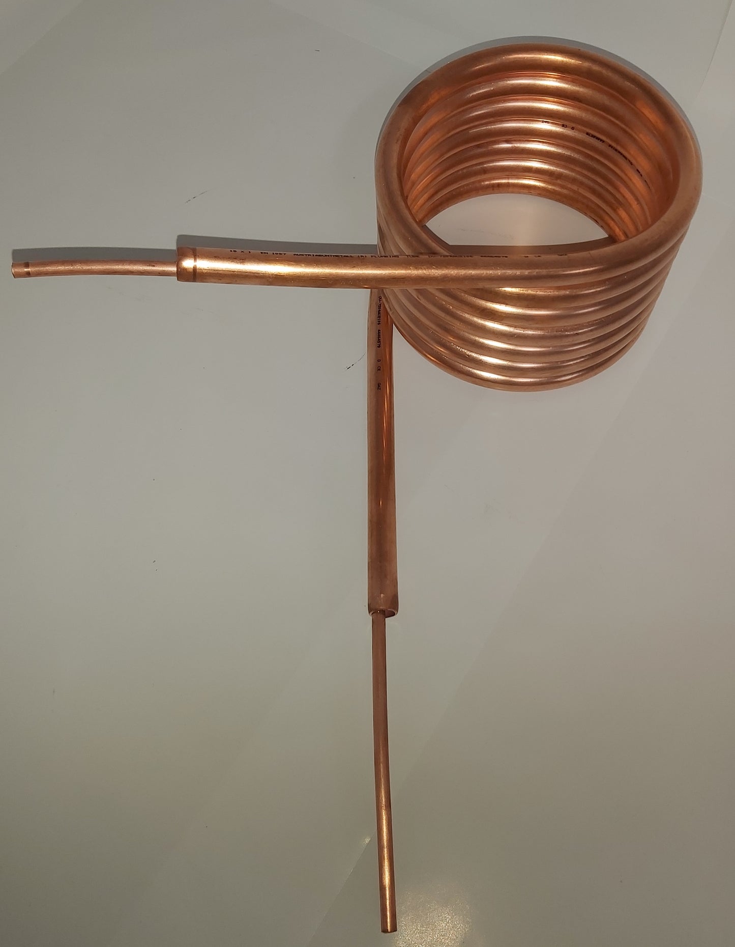 Spirale Rohr-IN-Rohr Kupferrohr 18x1mm mit innenliegendem Kupferrohr 8x1 mit Außendurchm. ca. 198mm