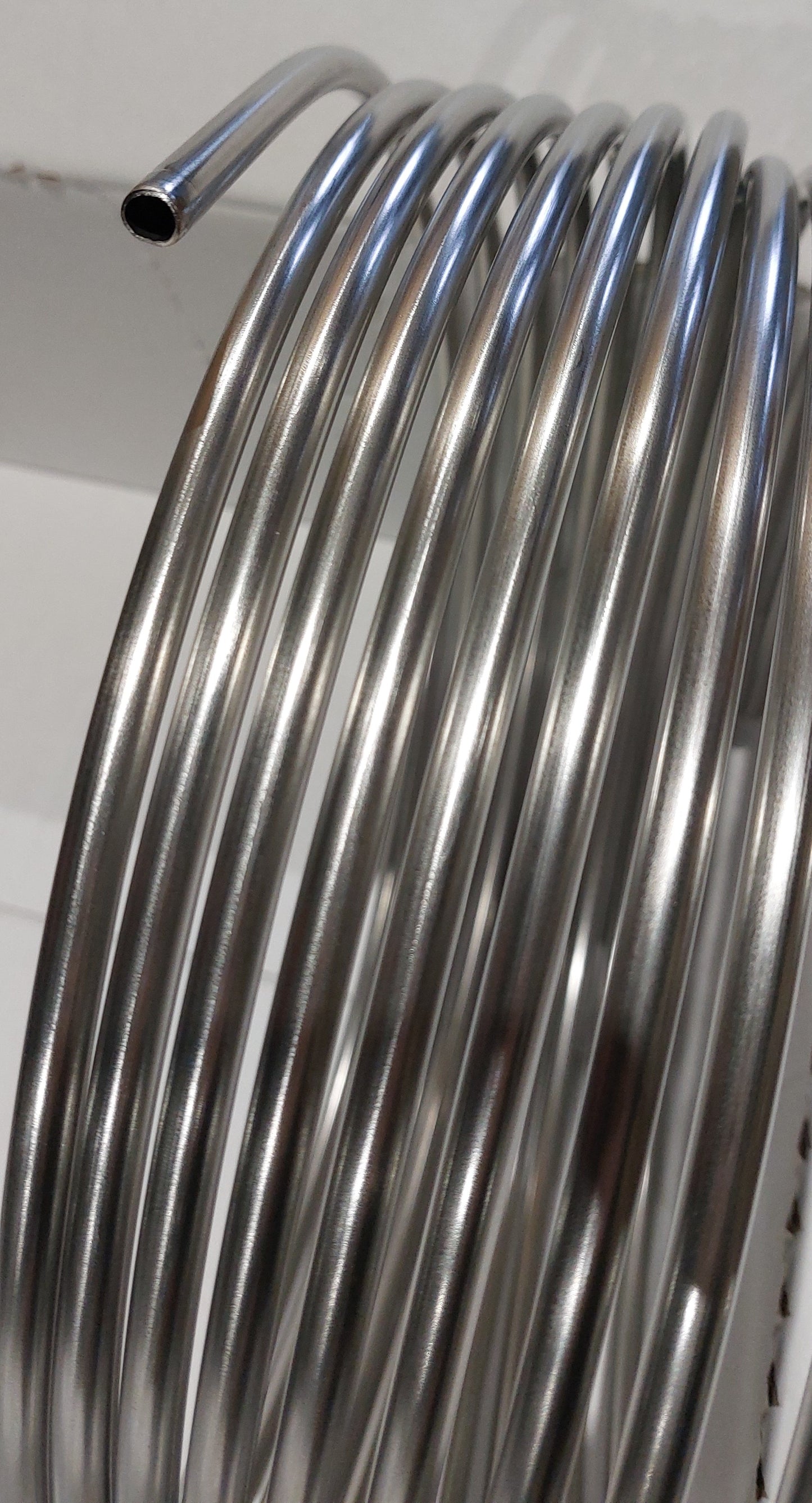 8x1mm Edelstahlrohr im Ring AISI 316L EN 1.4404 als 5m, 10m, 15m, 20m, 25m, 50m Ring