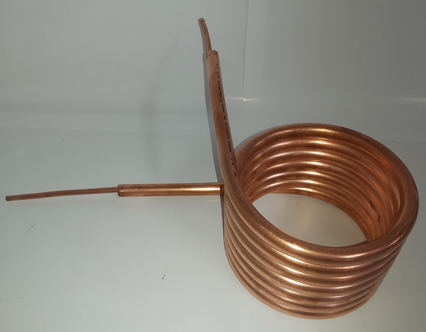 Spirale Rohr-IN-Rohr Kupferrohr 18x1mm mit innenliegendem Kupferrohr 8x1 mit Außendurchm. ca. 198mm