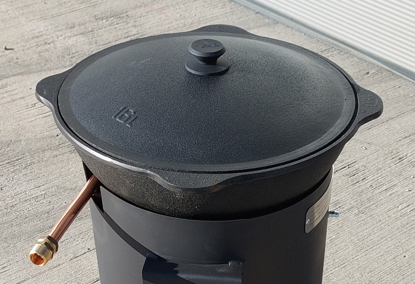 Gusseisen Kasan 16L NAMANGAN mit Deckel КАЗАН Campingtopf Kazan WOK