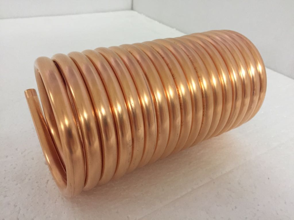 Spirale aus Kupferrohr 12x1mm weich aus 5m mit Ø ca. 13cm (Kupferrohrspirale)