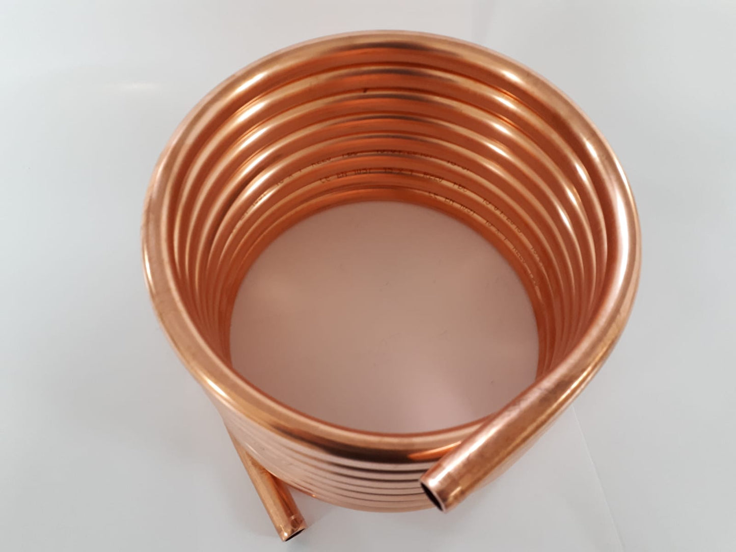 Spirale aus 5m Kupferrohr 15x1mm weich mit Außendurchmesser ca. 21cm (Kupferrohrspirale)