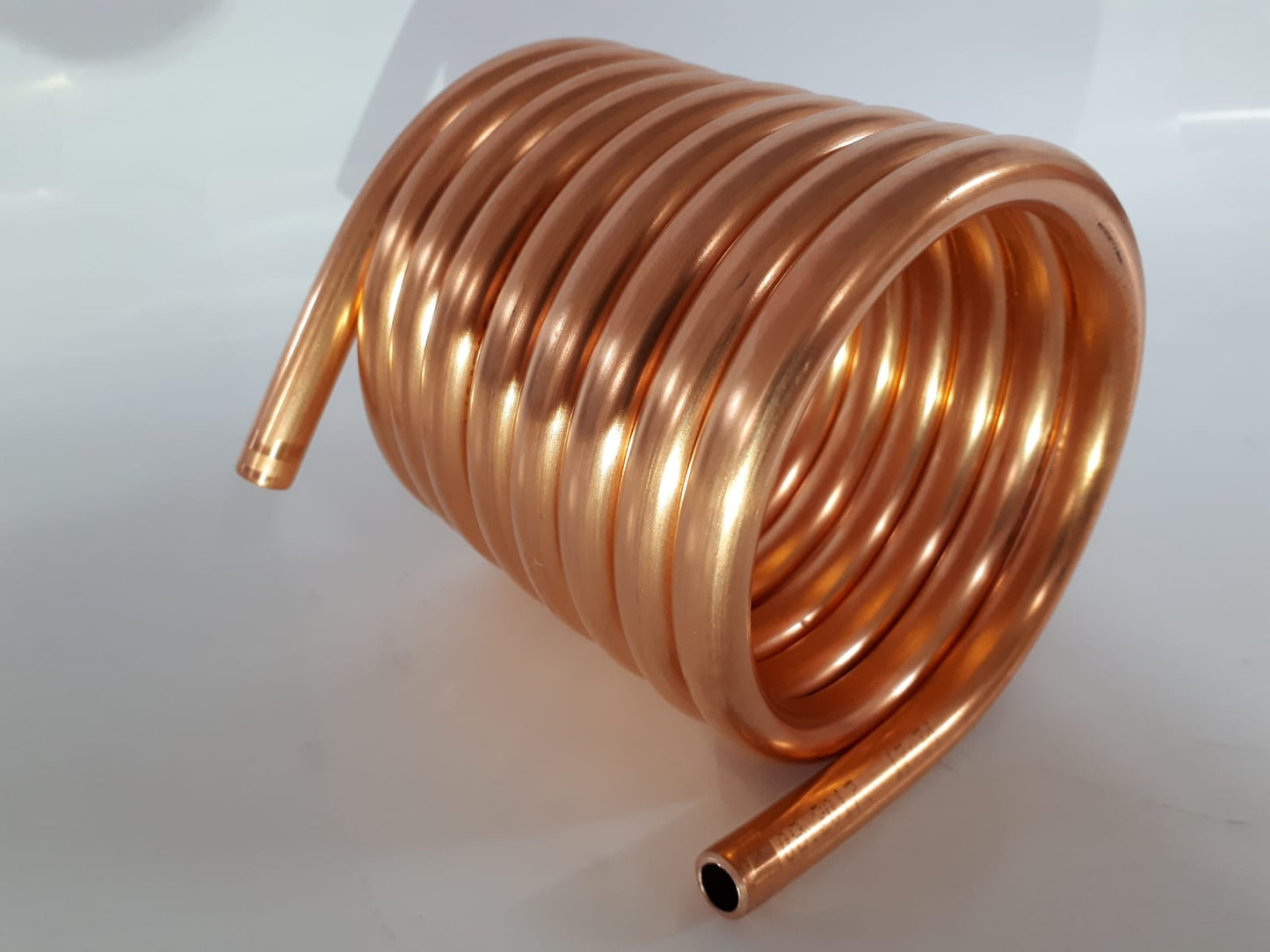 Spirale aus Kupferrohr 10x1mm aus 2,5m mit einem Innendurchmesser von ca. 80mm Wärmetauscher (Kupfe