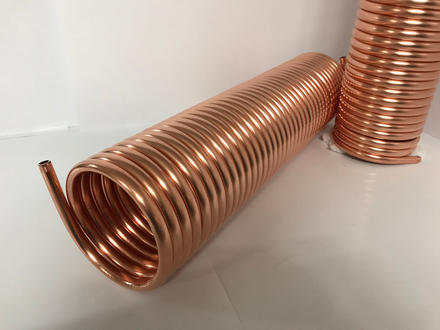 Spirale aus Kupferrohr 12x1mm weich aus 15m mit Ø ca. 13cm (Kupferrohrspirale)