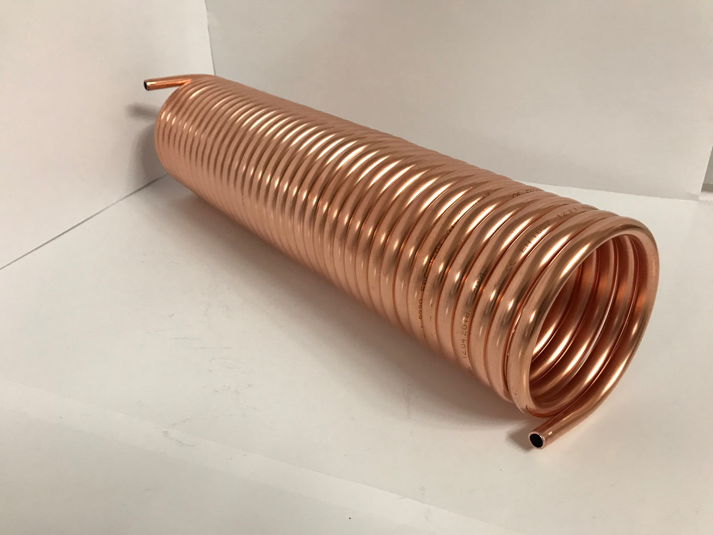 Spirale aus Kupferrohr 12x1mm weich aus 15m mit Ø ca. 13cm (Kupferrohrspirale)