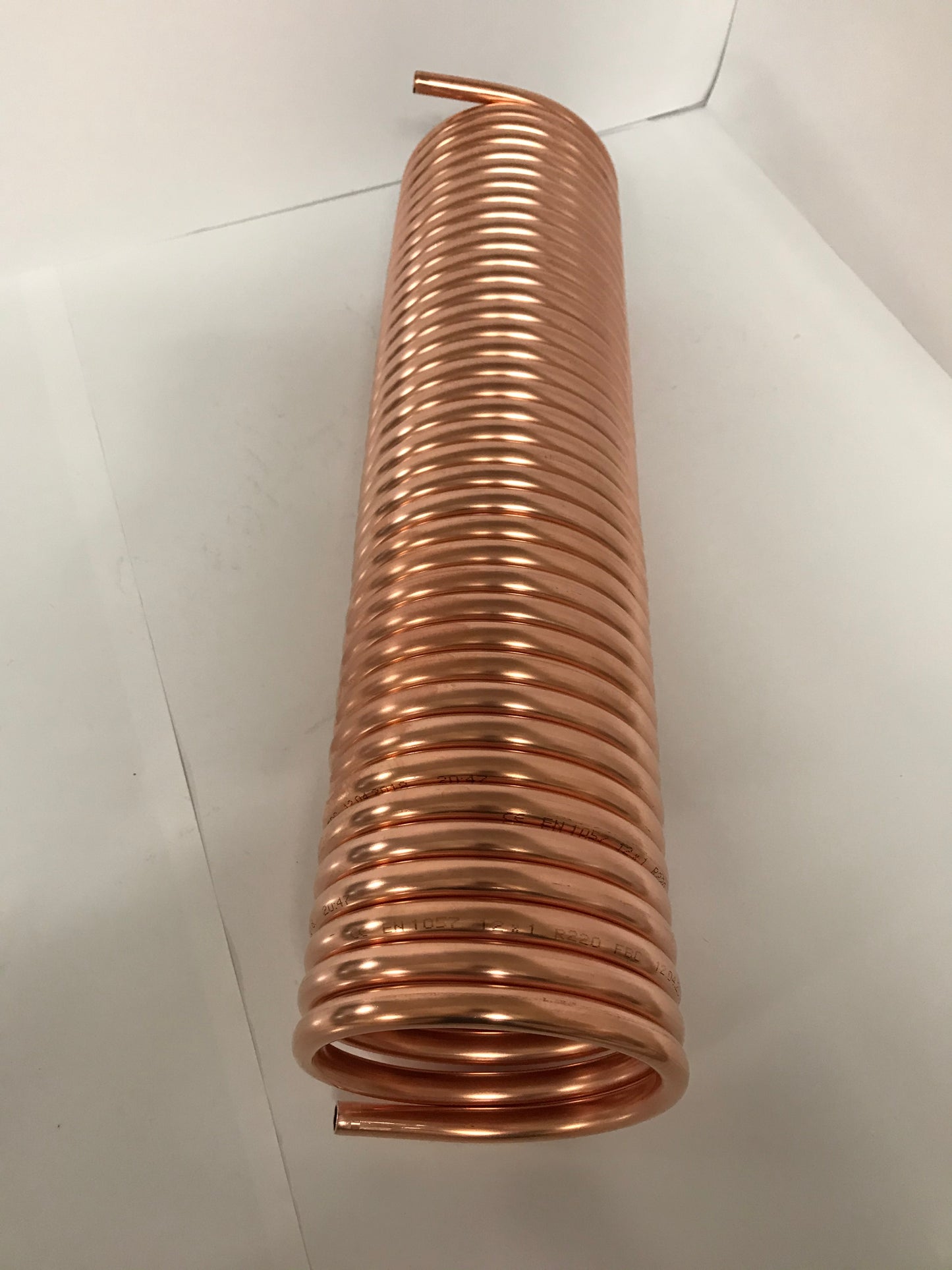 Spirale aus Kupferrohr 12x1mm weich aus 15m mit Ø ca. 13cm (Kupferrohrspirale)