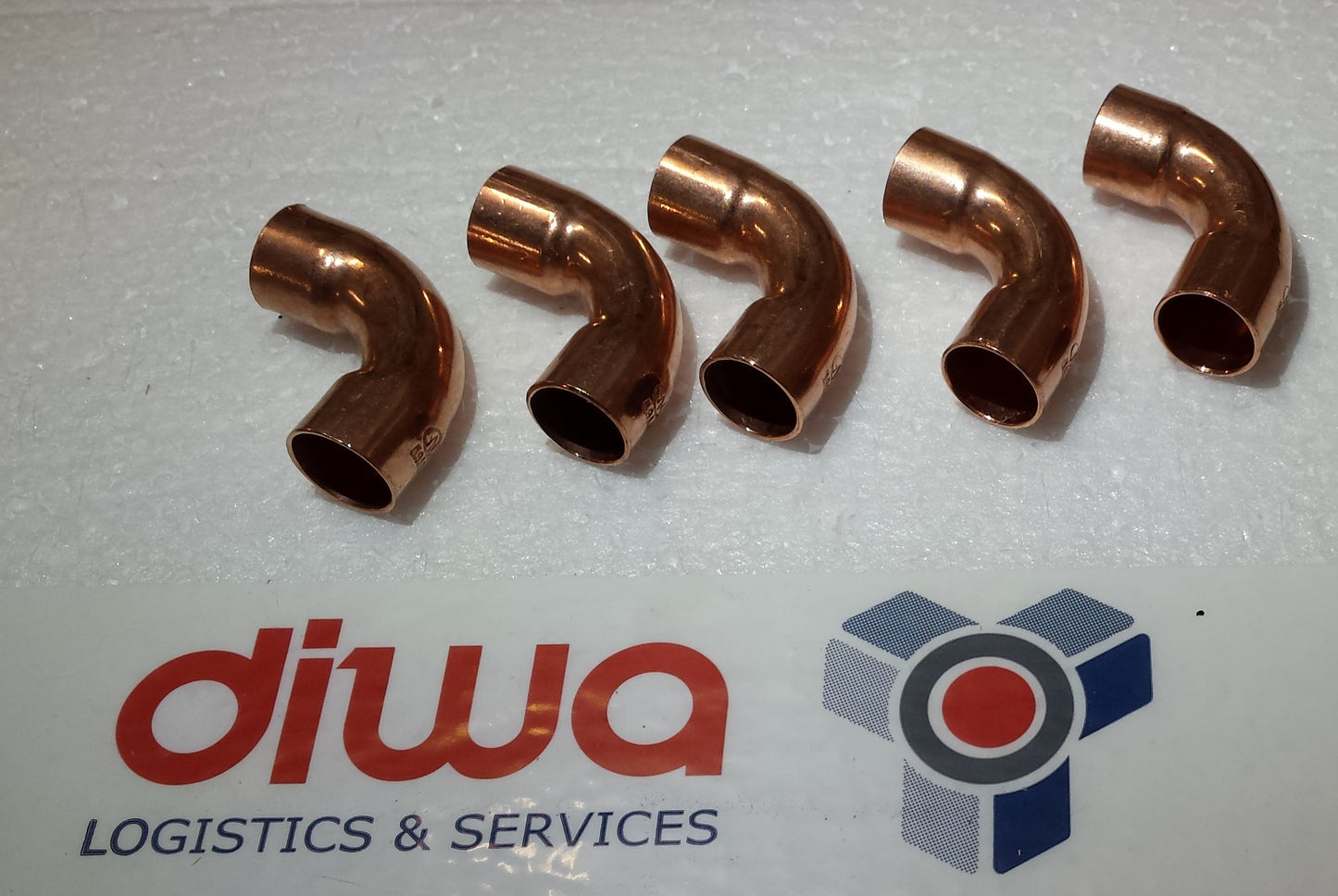 Löt-Winkel 90° 15mm für Kupferrohr 15x1mm 10 Stück Fitting Löten 5090 Kupfer