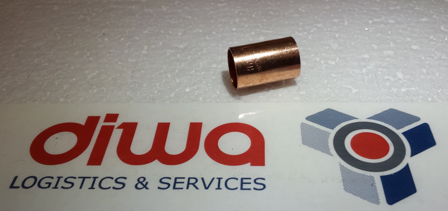 Löt-Muffe 15mm für Kupferrohr 15x1mm 10 Stück Fitting Löten 5270 Kupfer