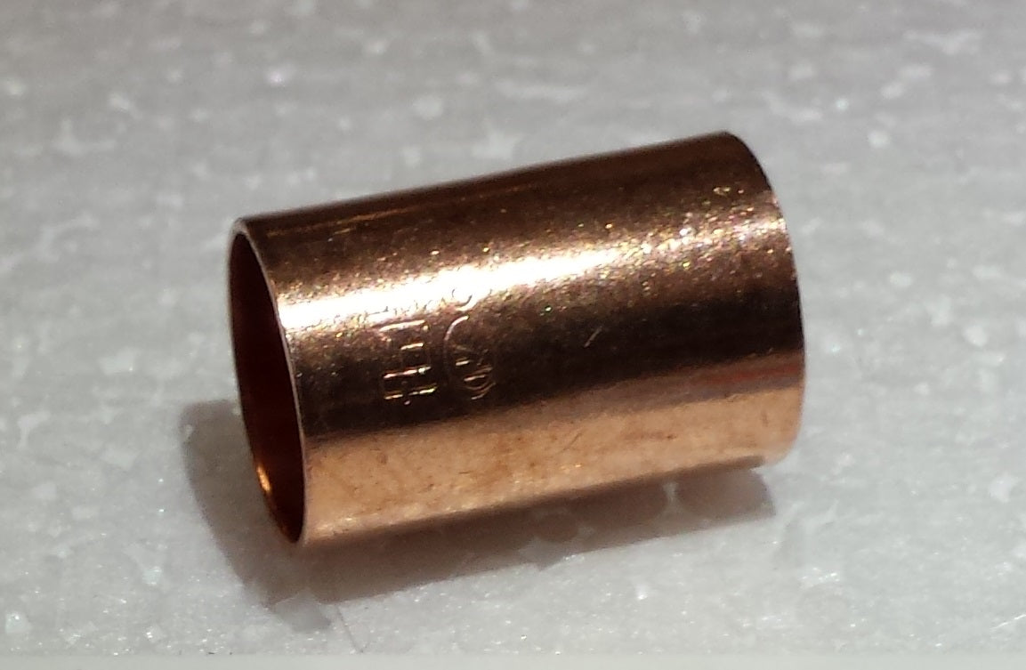 Löt-Muffe 15mm für Kupferrohr 15x1mm 10 Stück Fitting Löten 5270 Kupfer