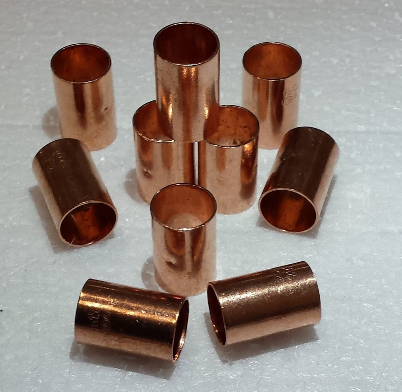 Löt-Muffe 15mm für Kupferrohr 15x1mm 10 Stück Fitting Löten 5270 Kupfer