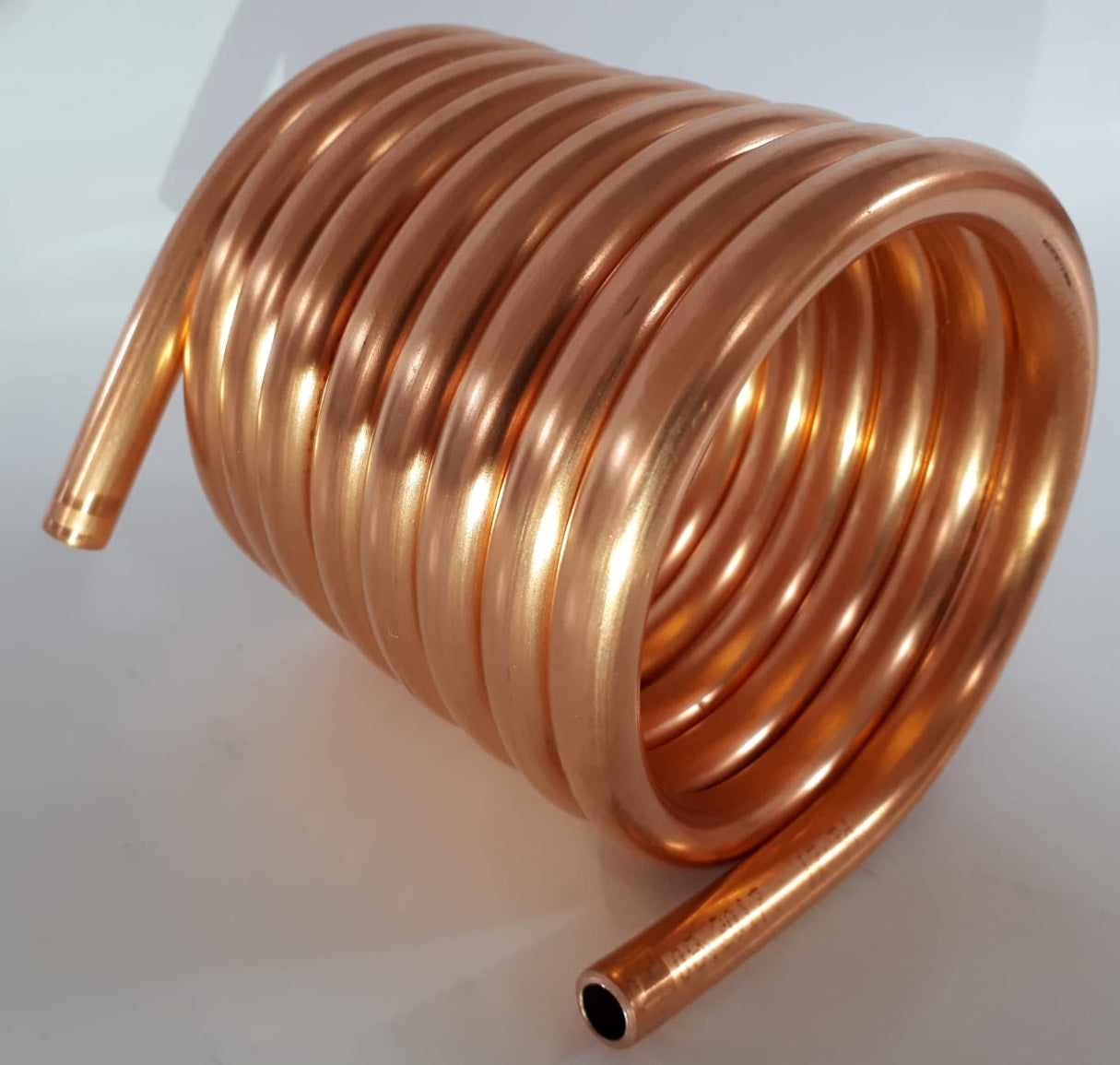 Spirale aus Kupferrohr 10x1mm aus 2,5m mit einem Innendurchmesser von ca. 80mm Wärmetauscher (Kupfe