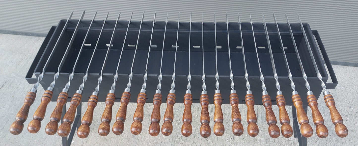 55cm Schaschlik Spieße für Mangal Grillspieße Gemüsespieße