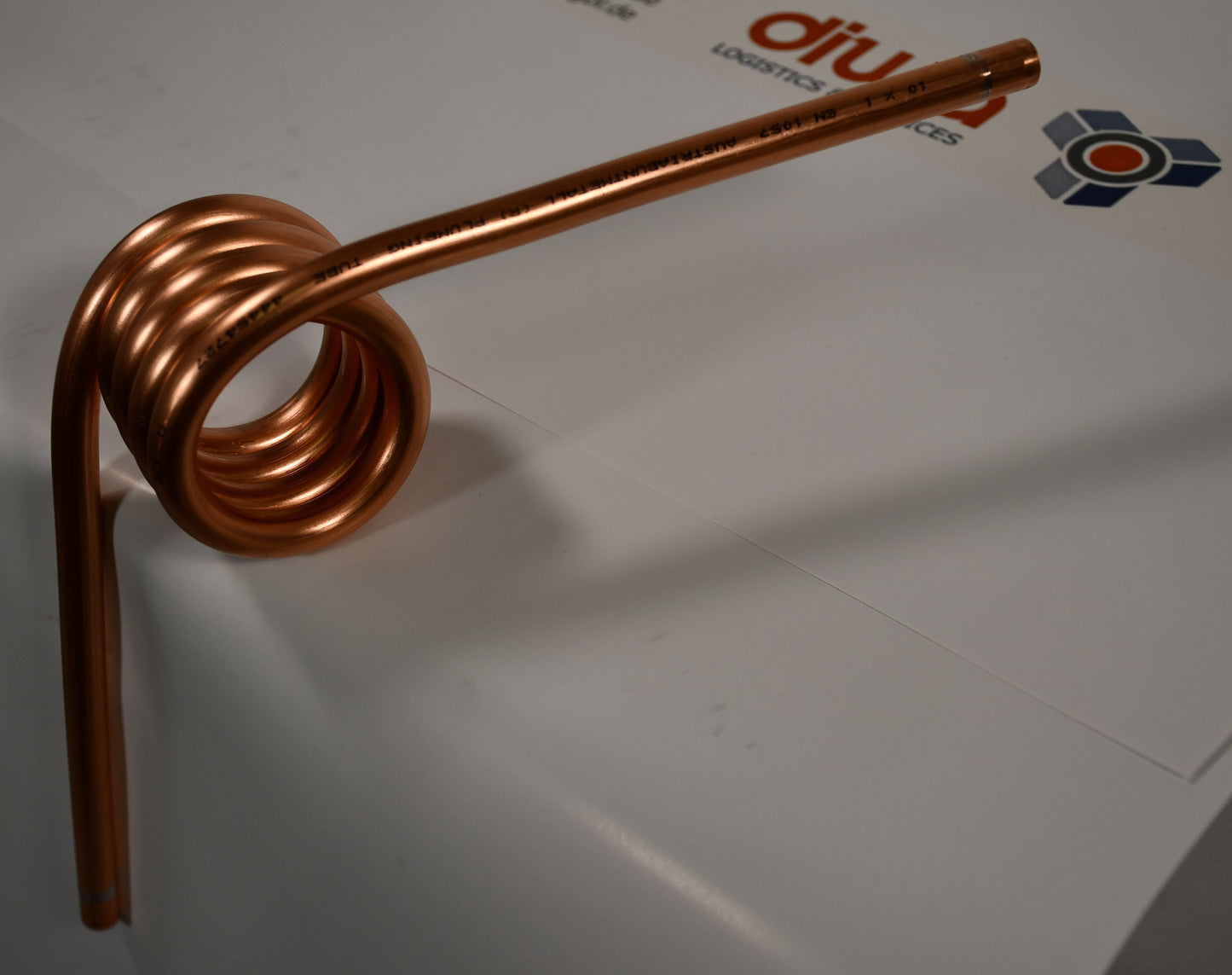 Speidel Zwickelspirale aus Kupferrohr 10x1mm mit 4 Windungen Bier Schaum