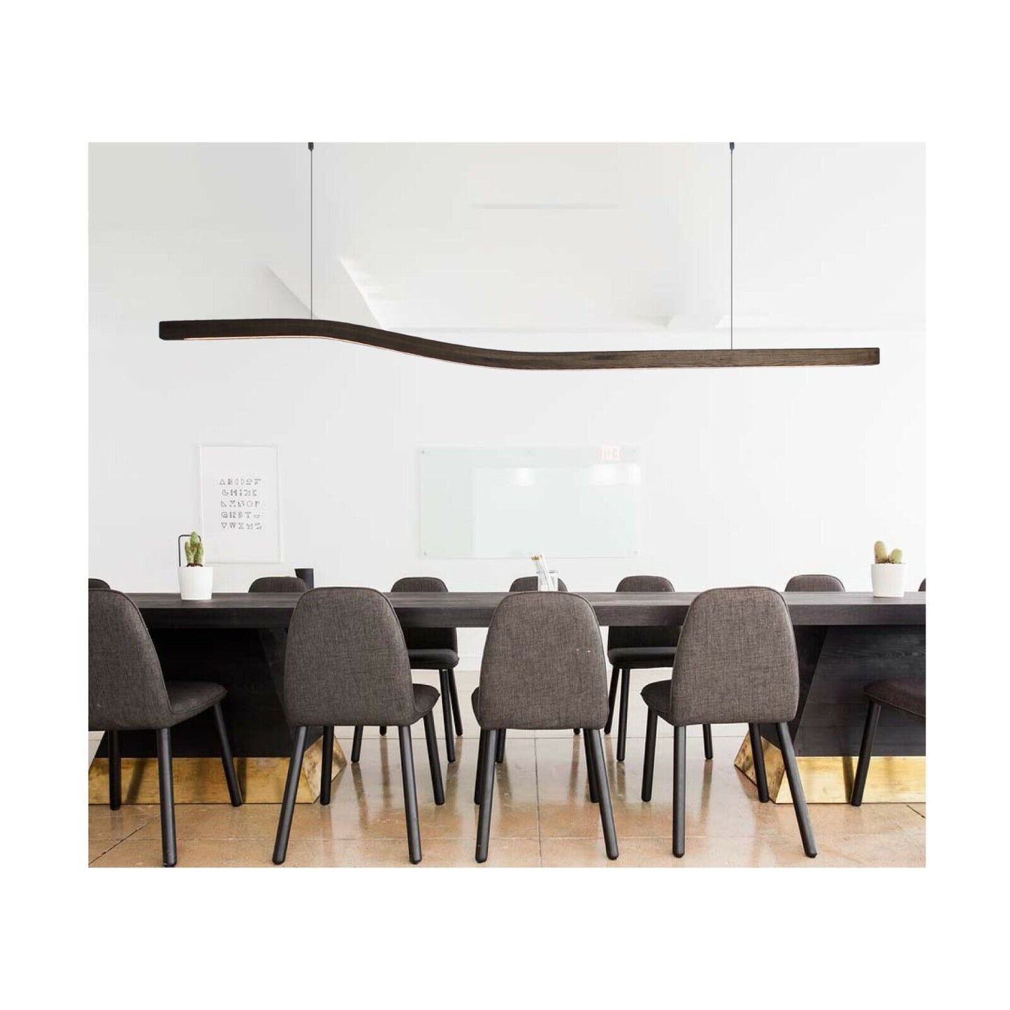 Hängeleuchte "WAVE" Hängelampe aus Holz (Modernes Design)