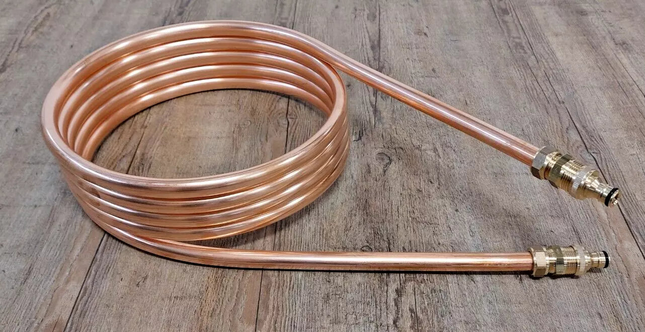 Kupferrohr Spule 10 Fuß – 3/8″ Außen X 0,245″ Innen X 0,065″ Wand, Legierung 122, USA