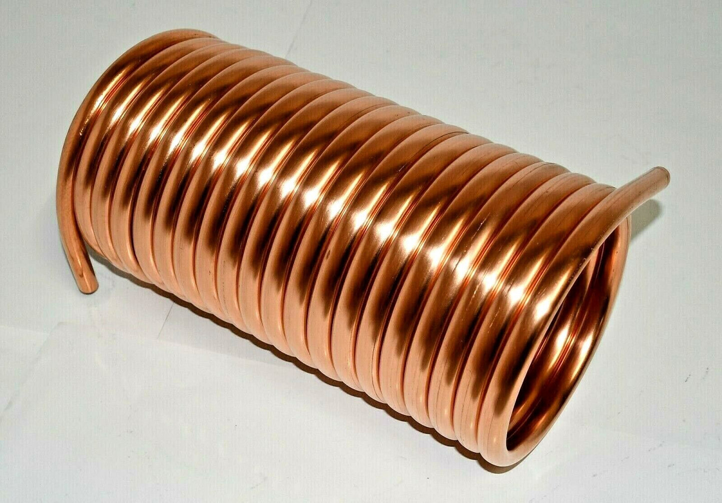 Spirale Kupferrohr 15x1mm für OFENROHR 150mm 5m - 20m Innendurchmesser ca. 154mm