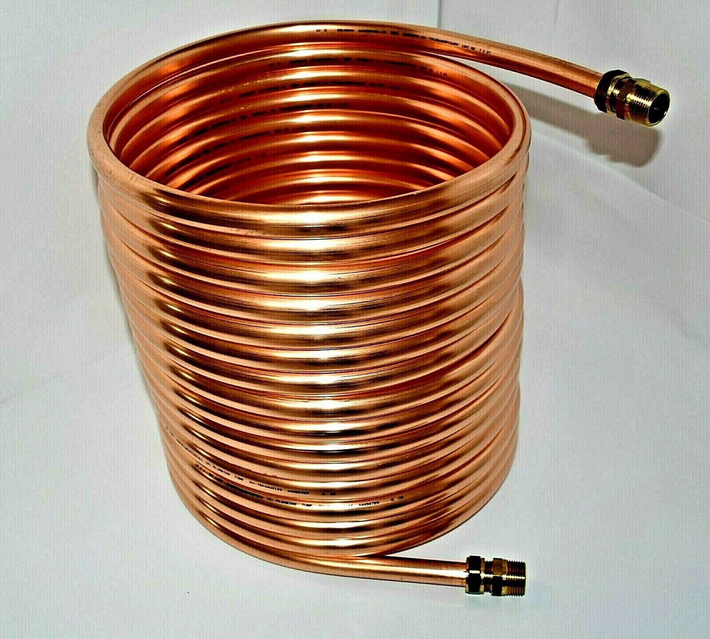 Spirale Kupferrohr 18x1mm 15m Außendurchm. ca.31cm Poolheizung 3/4" ANSCHLUSS