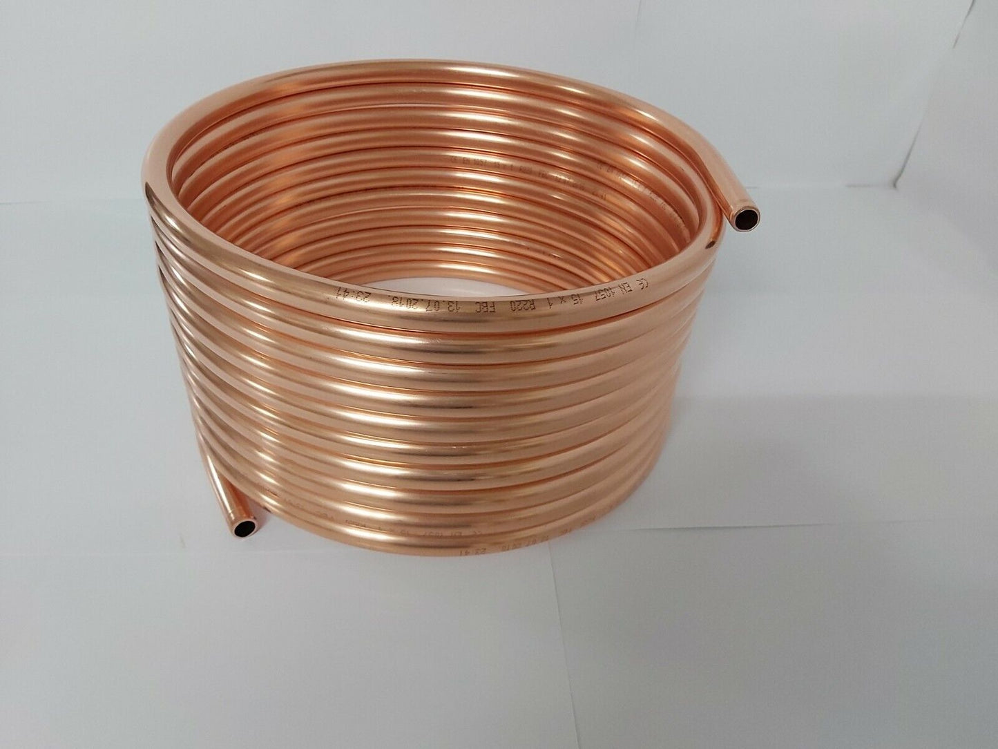 Spirale aus Kupferrohr 15x1mm weich aus 10m mit Ø ca. 30cm