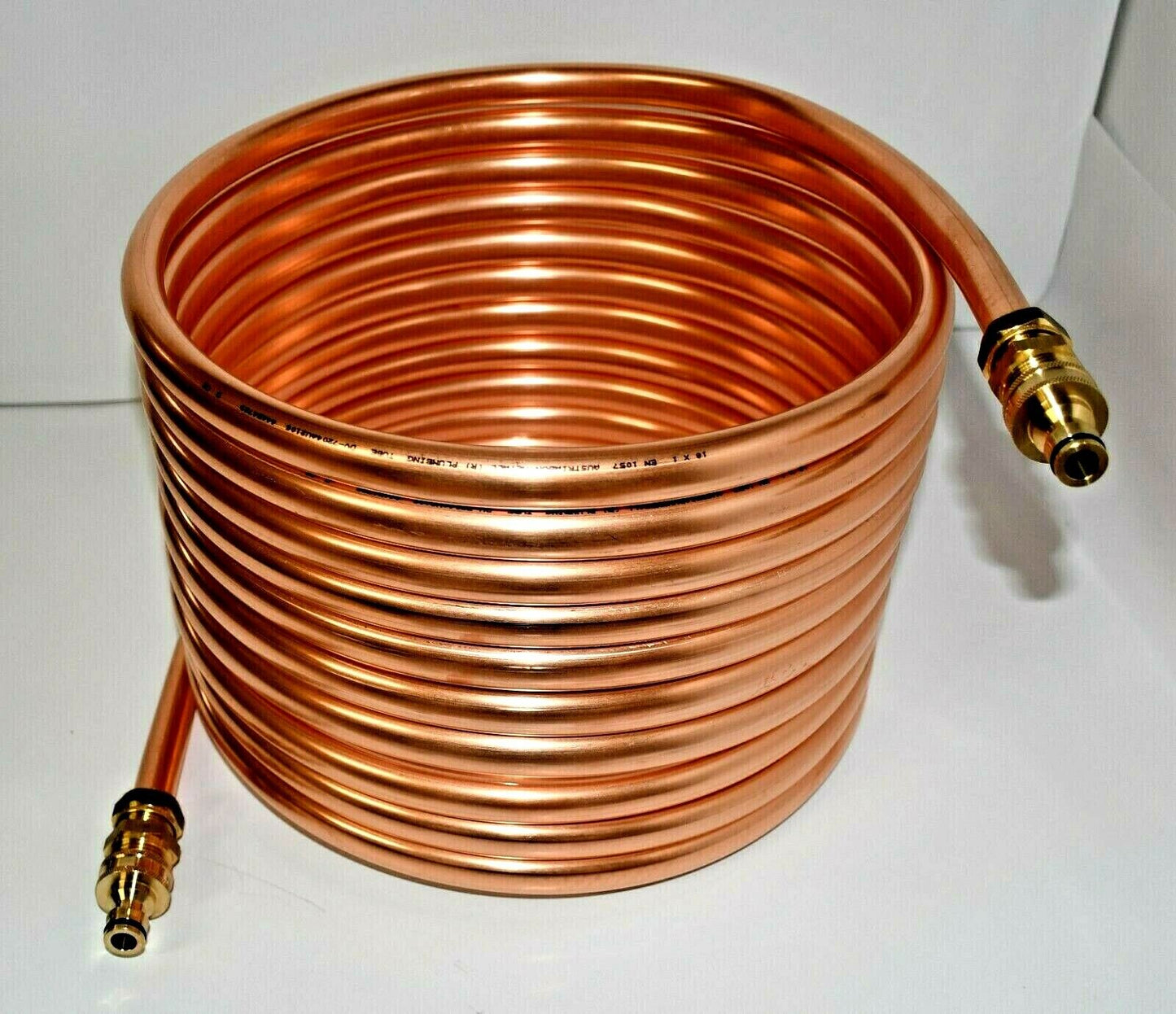 Spirale Kupferrohr 15x1mm 10m Außendurchm. ca.31cm Poolheizung ANSCHLUSS GARDENA