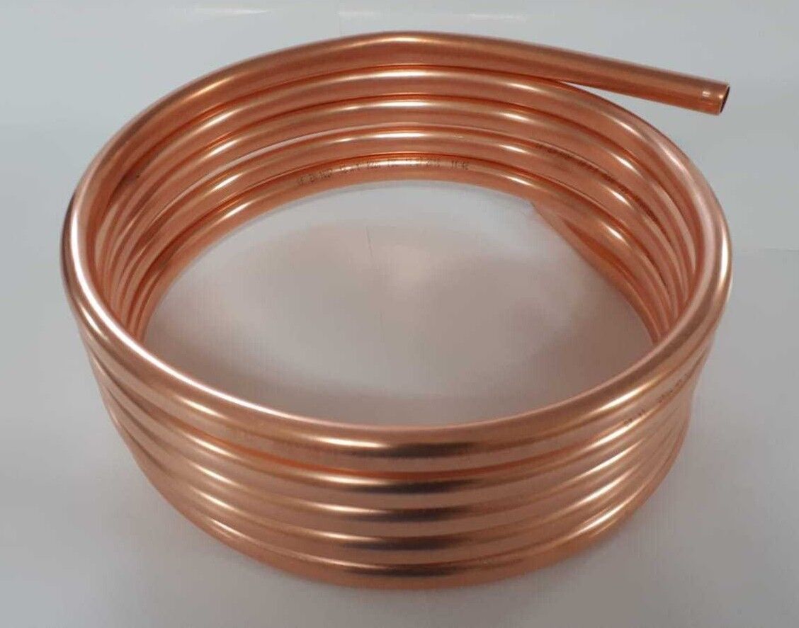 Spirale Kupferrohr 18x1mm aus 5m mit Außendurchmesser ca. 31cm Kupferrohrspirale