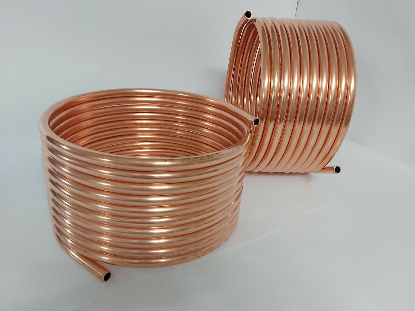 Spirale aus Kupferrohr 15x1mm weich aus 10m mit Ø ca. 30cm