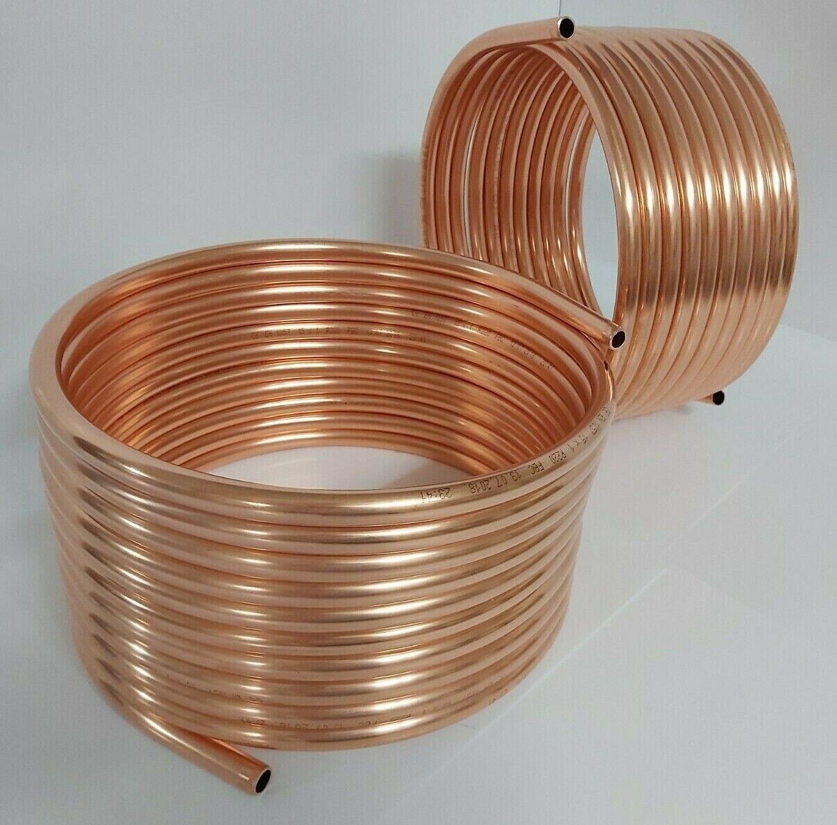 Spirale aus Kupferrohr 15x1mm weich aus 10m mit Ø ca. 30cm