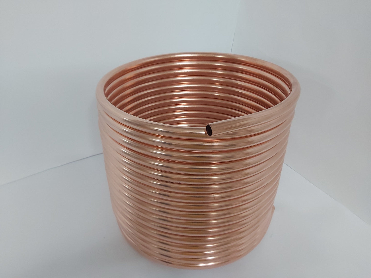 Poolheizung Spirale Kupferrohr 18x1mm mit Außendurchmesser von ca. 31cm aus 5m, 10m, 15m, 20m mit 3/4 AG Anschluss