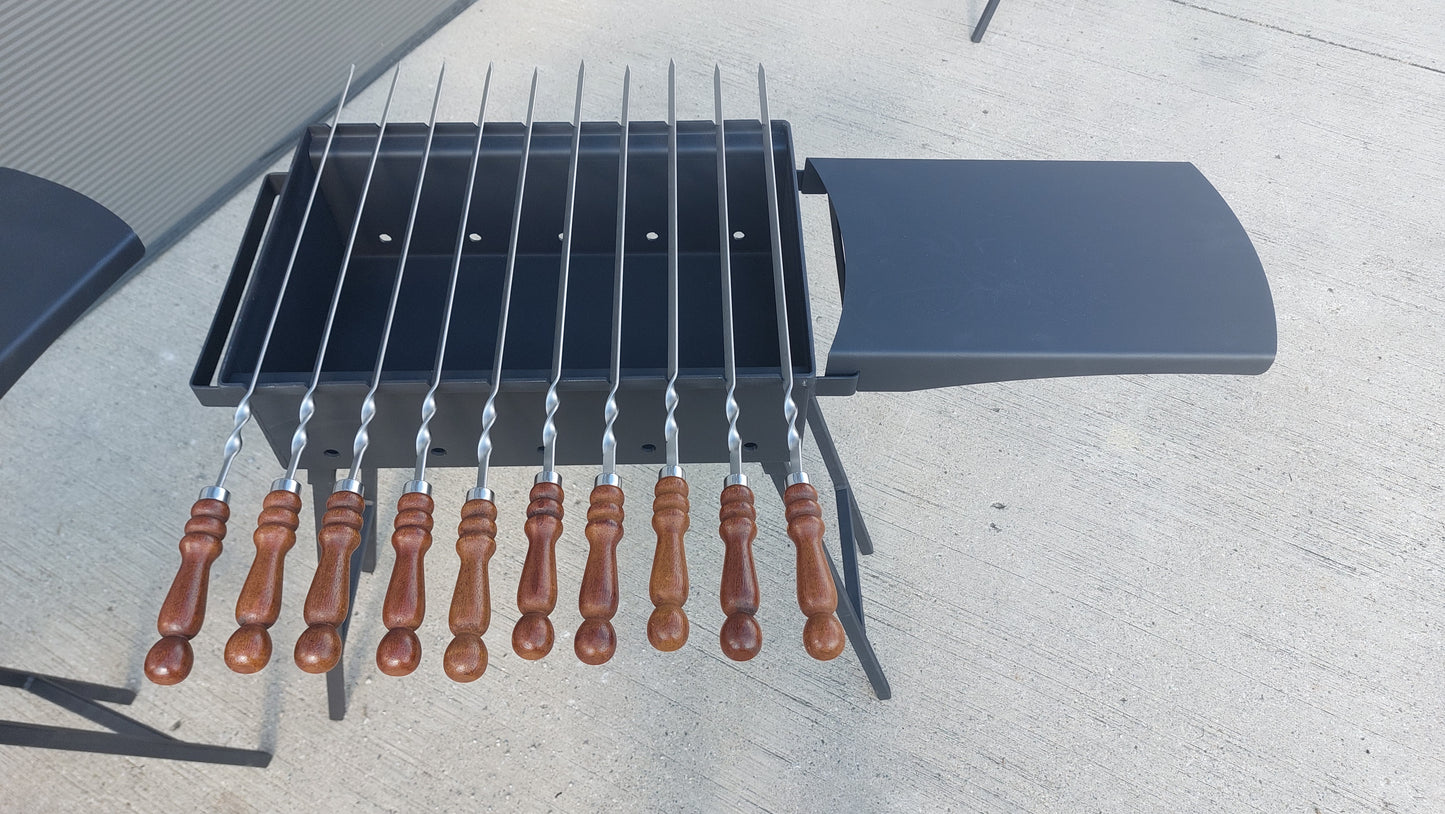 Holzkohlegrill, Mangal Grill / Schaschlik Grill 50cm, 70cm, 100cm