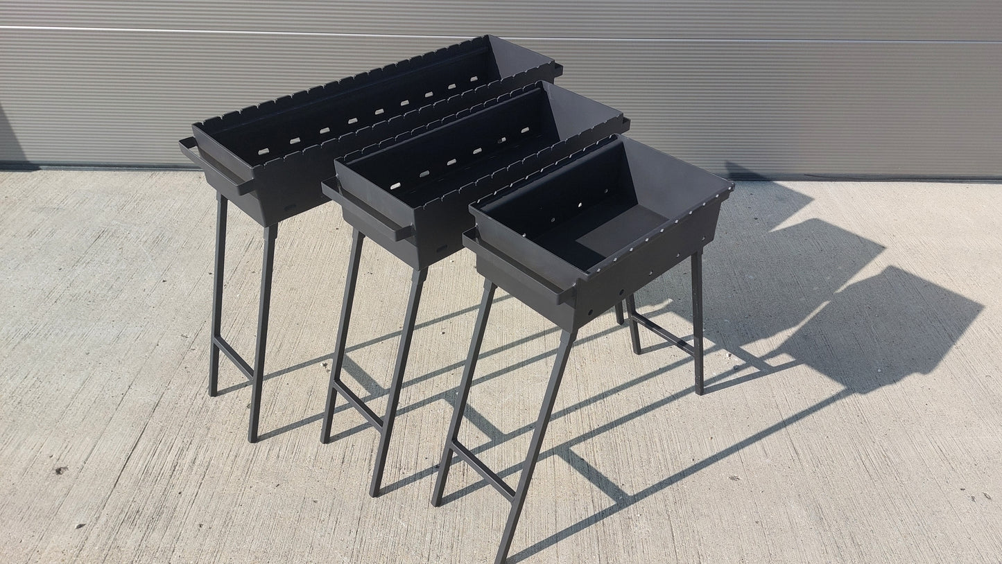 Holzkohlegrill, Mangal Grill / Schaschlik Grill 50cm, 70cm, 100cm