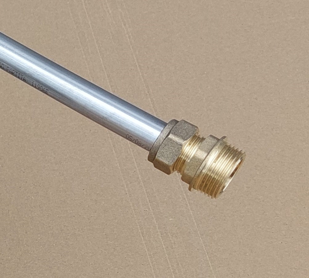 Spirale 15m Edelstahlrohr 16x1mm AISI 316L EN 1.4404 mit Außend. von ca. 32,5cm ohne / mit Anschluss