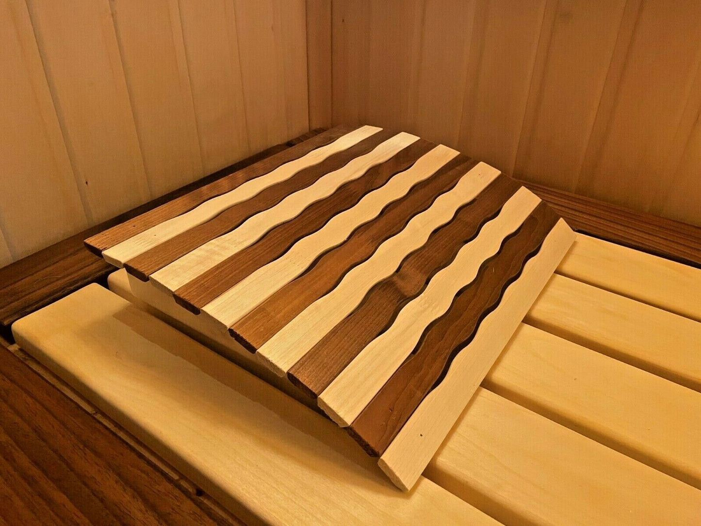 Sauna Kopfstütze Nackenstütze 2 Sorten HOLZ ergonomisch подголовник