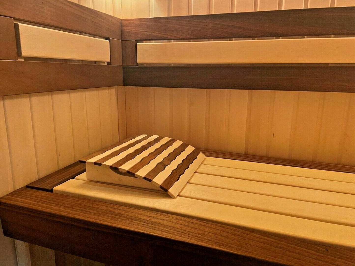 Sauna Kopfstütze Nackenstütze 2 Sorten HOLZ ergonomisch подголовник