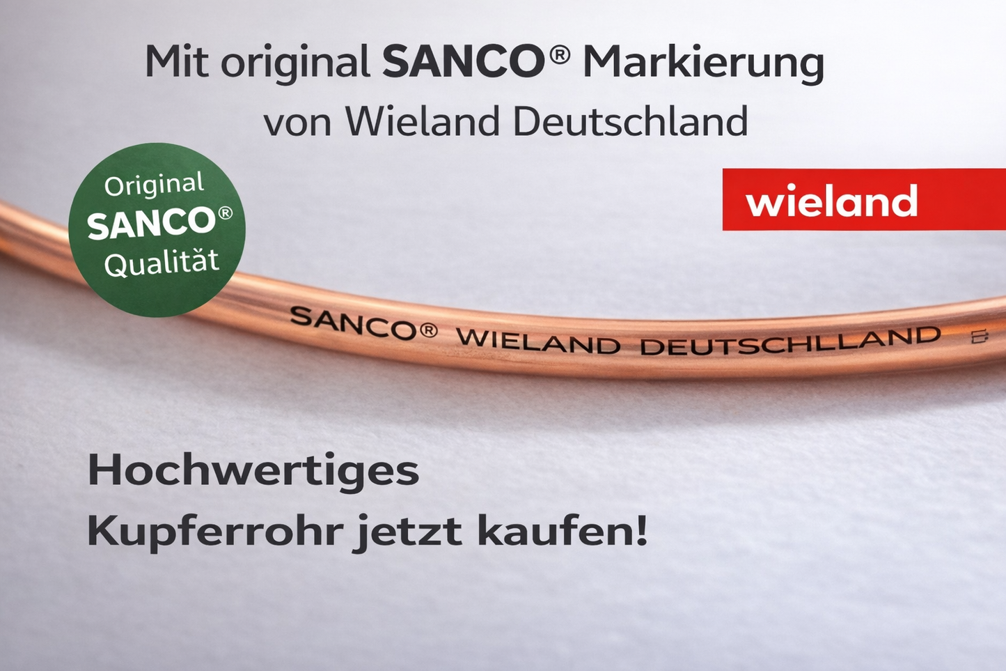 SANCO Kupferrohr 6x1 mm 50m Ring Wieland weich