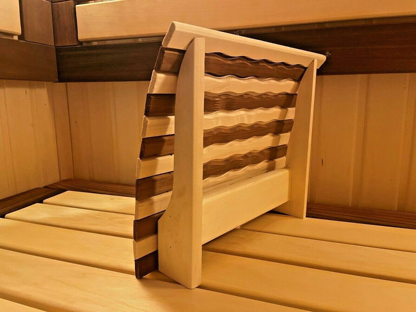 Sauna Kopfstütze Nackenstütze 2 Sorten HOLZ ergonomisch подголовник