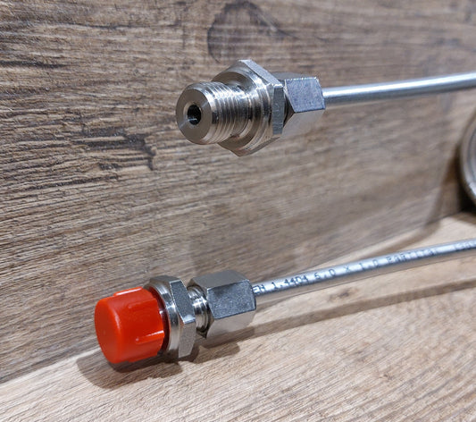 Klemmverschraubung EDELSTAHL für Edelstahlrohr 6mm - 18mm mit 1/4" 1/2" 3/4" AG Quetschverbindung, Fitting