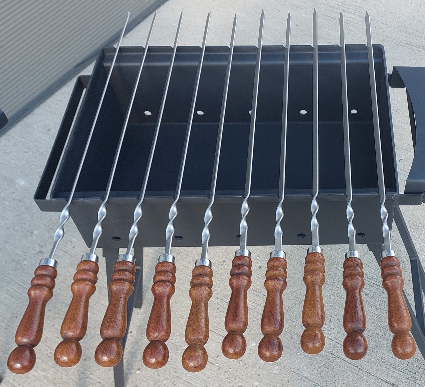 55cm Schaschlik Spieße für Mangal Grillspieße Gemüsespieße