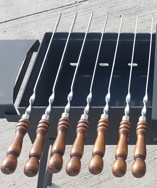 45cm Schaschlik Spieße für Mangal Grillspieße Gemüsespieße