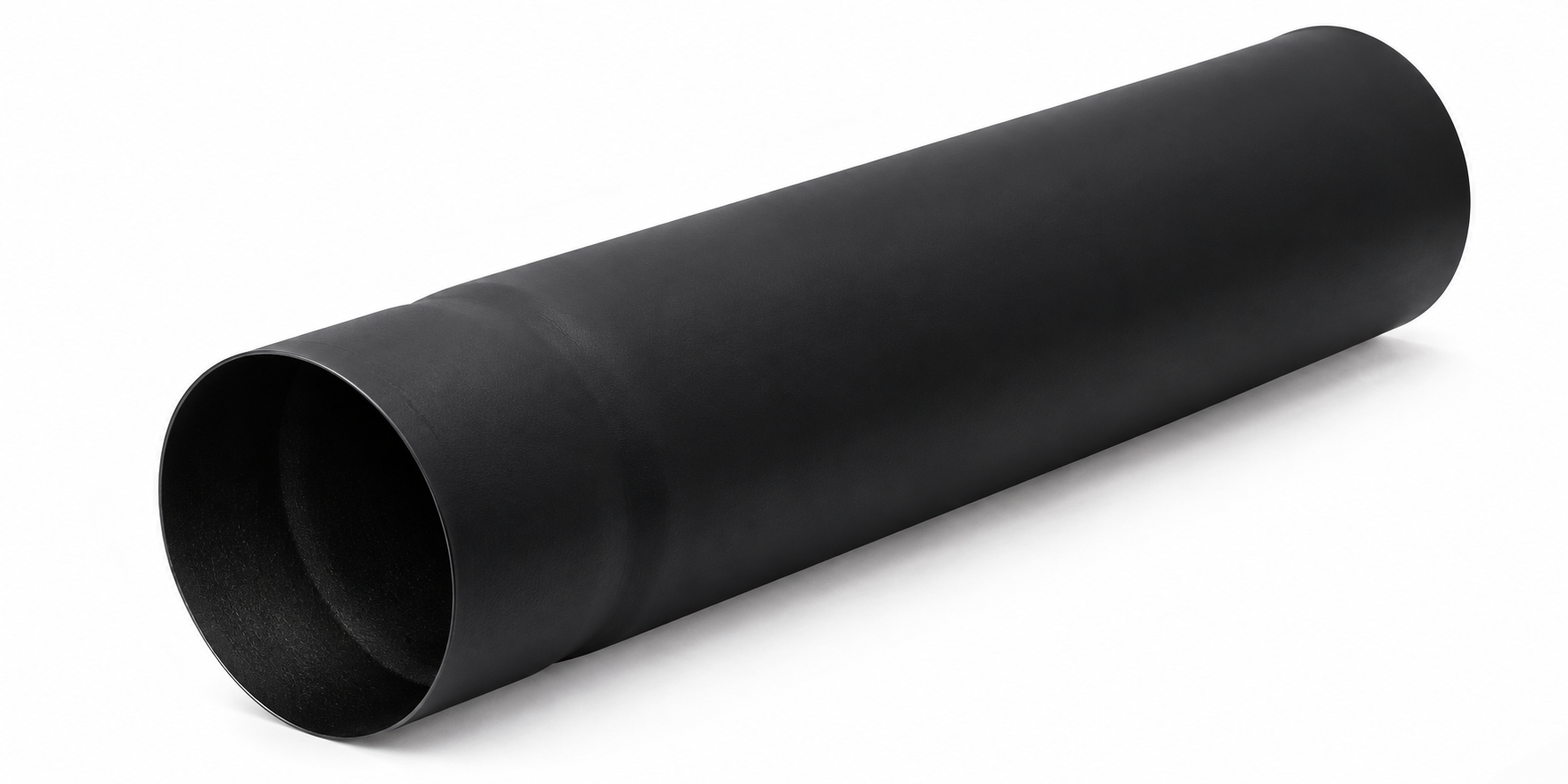 Rauchrohr DN 120 schwarz lackiert aus 2 mm Stahl mit Stecksystem