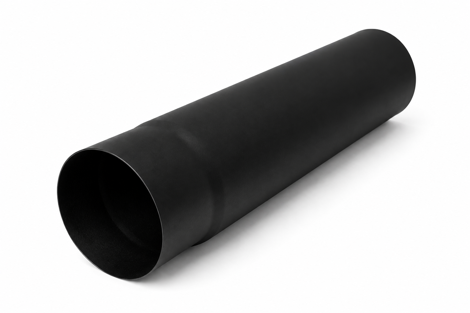 Schwarzes Ofenrohr DN 120 aus 2 mm Stahl für Kamin- und Holzöfen
