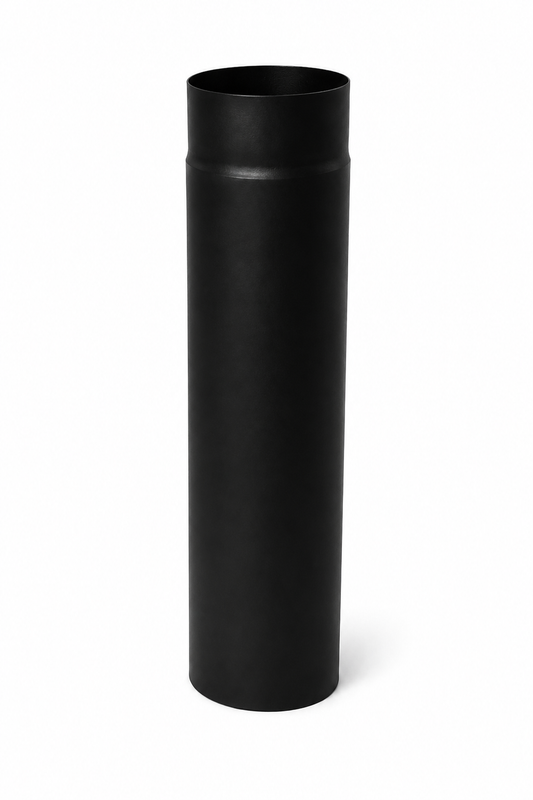 Schwarzes Ofenrohr DN 120 aus 2 mm Stahl für Kamin- und Holzöfen