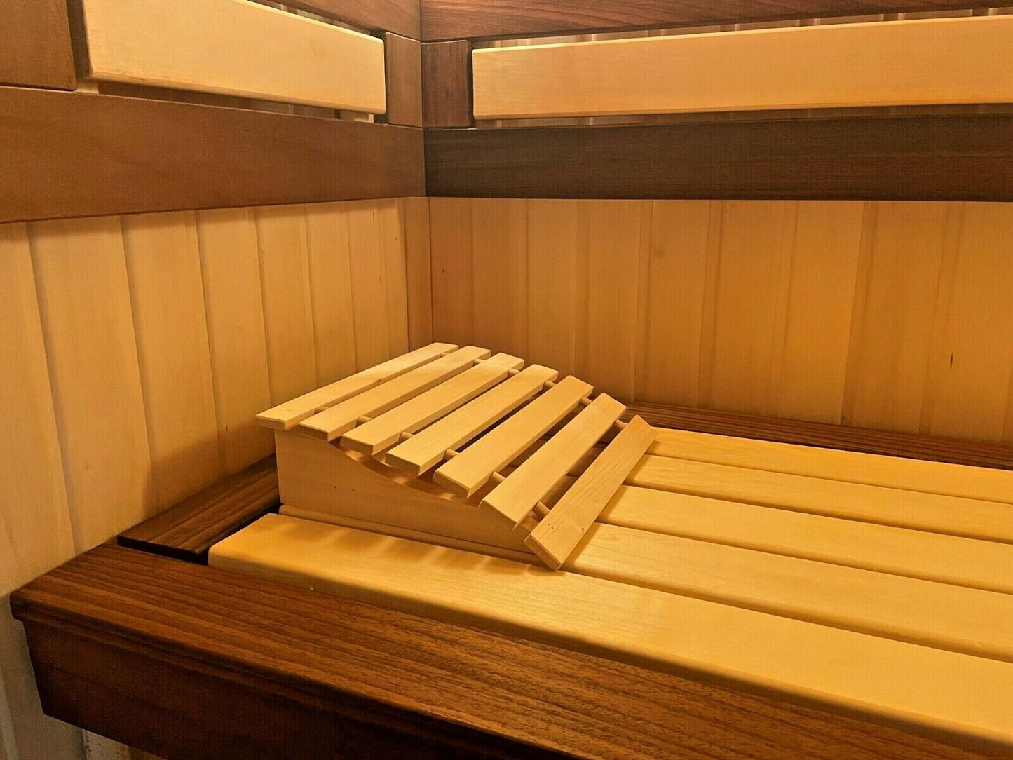 Sauna Kopfstütze Nackenstütze HOLZ ergonomisch Holzkopfstütze подголовник