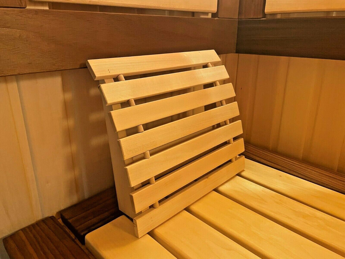 Sauna Kopfstütze Nackenstütze HOLZ ergonomisch Holzkopfstütze подголовник