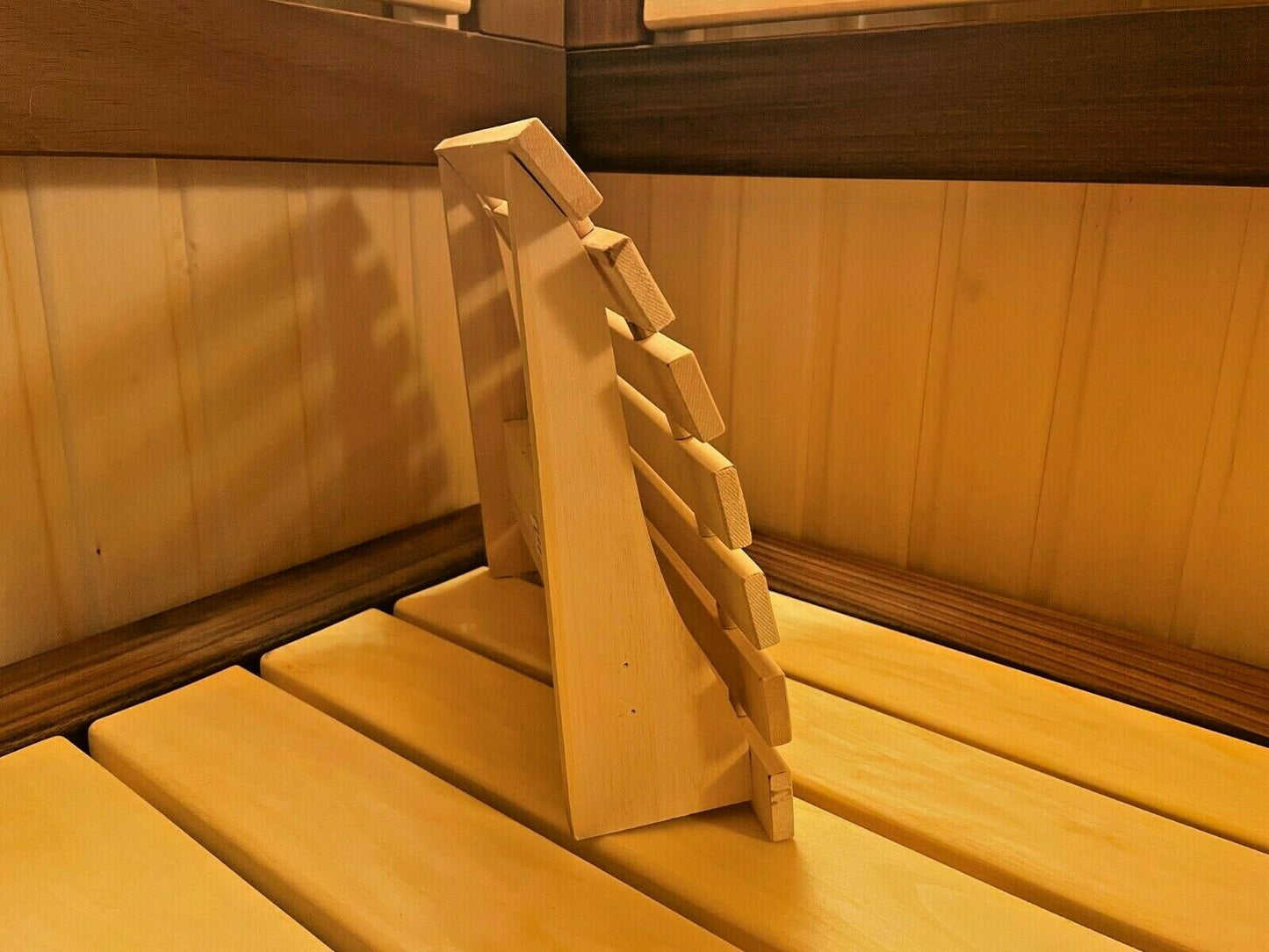 Sauna Kopfstütze Nackenstütze HOLZ ergonomisch Holzkopfstütze подголовник